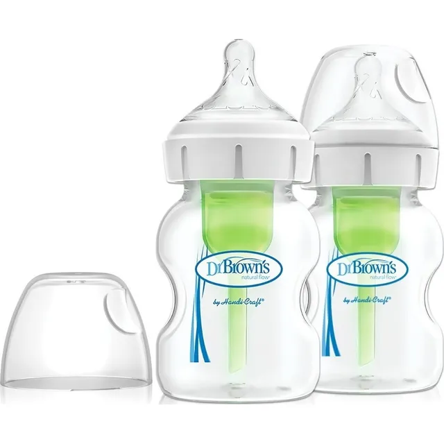 Dr. Brown's 2 Glass Bottle Pack 150 Ml Anti-Colic Feeding Bottles