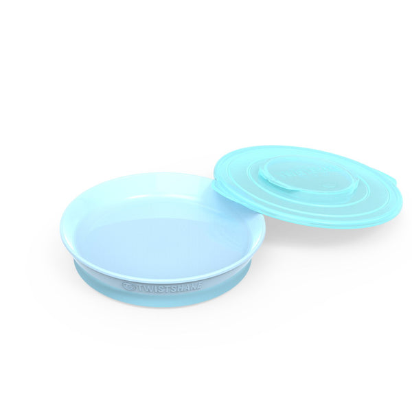 Twistshake Plate Non-Slip Silicone Kids Dish With Lid