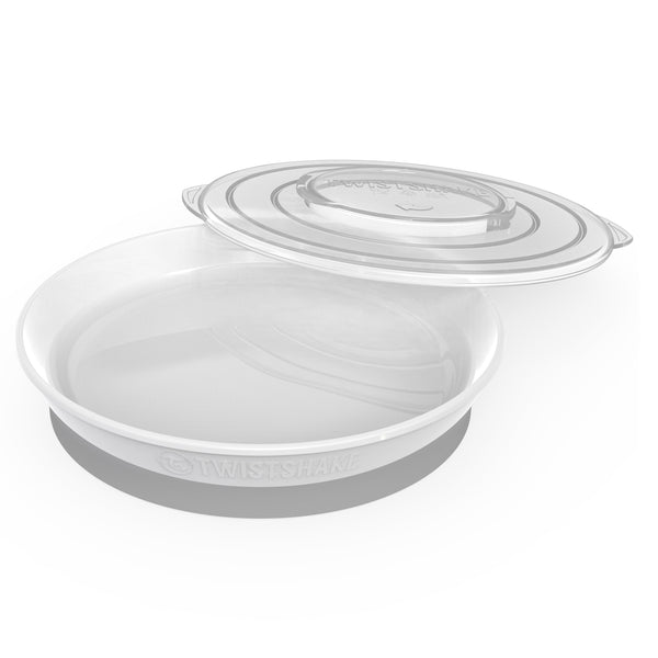 Twistshake Plate Non-Slip Silicone Kids Dish With Lid
