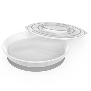 Twistshake Plate Non-Slip Silicone Kids Dish With Lid