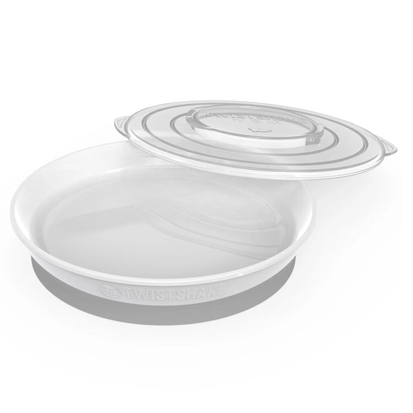 Twistshake Plate Non-Slip Silicone Kids Dish With Lid