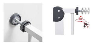 Wellgro Safety Gates White Adjustable Door Gate