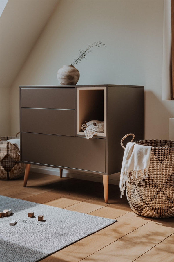 Quax Cocoon Chest Moss Modern Nursery Dresser