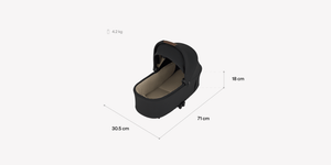 Anex Air-Q Foldable Newborn Carrycot Vanille – Cabin Size