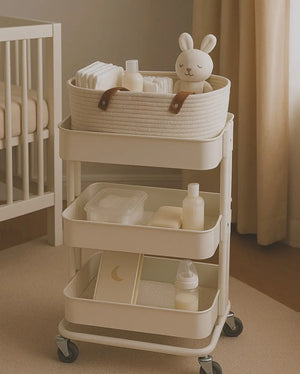Little Baby Rope baby diaper caddy with storage