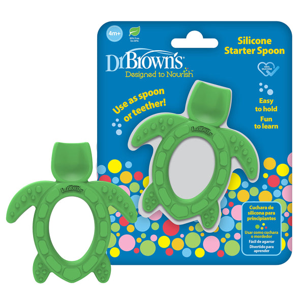 Dr. Brown’s Silicone Baby Spoon & Turtle Teether