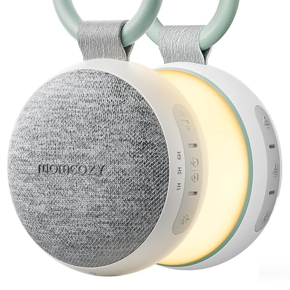 Momcozy Portable Sound Machine with Night Light –