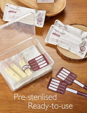 Momcozy Reusable Colostrum Collector - 100% Food-Grade Silicone Storage & Feeding Kit