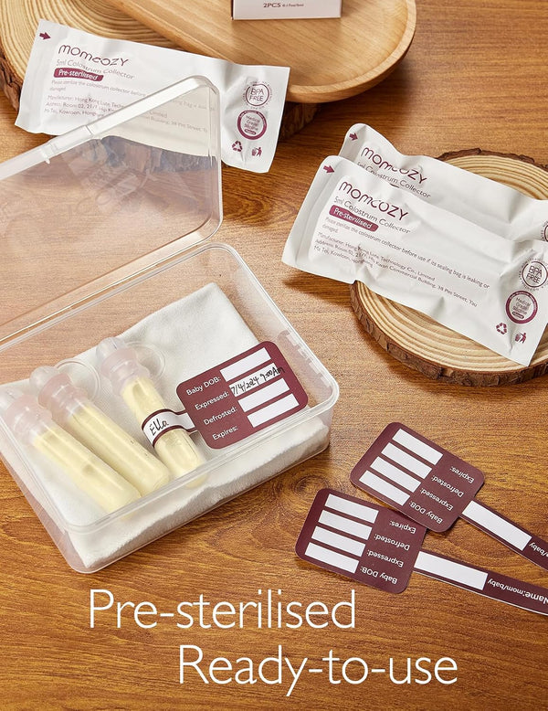 Momcozy Reusable Colostrum Collector - 100% Food-Grade Silicone Storage & Feeding Kit