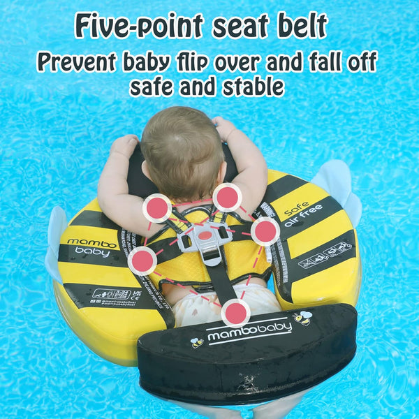 Mambobaby Non-Inflatable Chest Baby Float with Canopy - Bee
