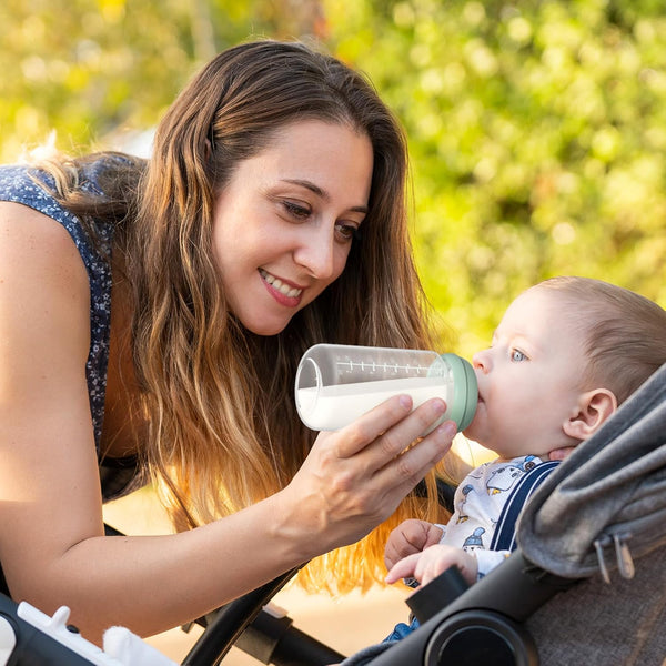 Momcozy Natural Baby Bottle, Wide-Neck, BPA Free Breast Milk Container