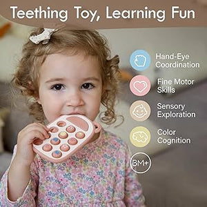Moonkie Silicone Press Phone Teething Toy
