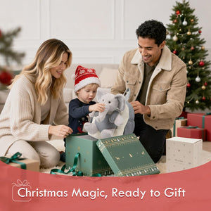 Moonkie Hug & Go Toddler Plush Backpack Babu The Elephant