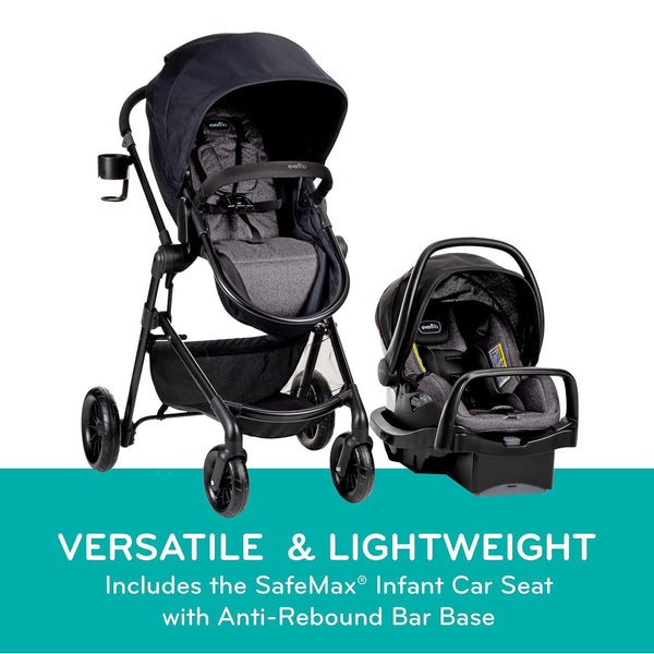 Evenflo® Pivot® Modular Travel System with LiteMax™ Infant Car Seat – Casual Gray