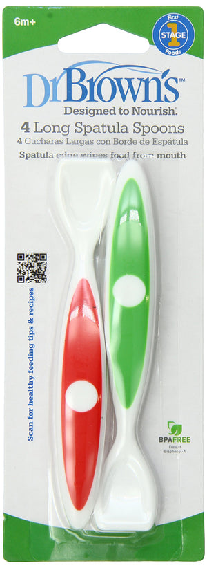 Dr. Brown's Long Spoon Curved Handle Feeding Utensil