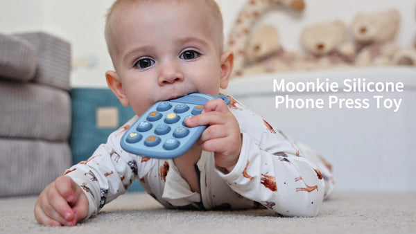 Moonkie Silicone Press Phone Teething Toy