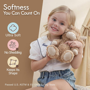 Moonkie Hug & Go Toddler Plush Backpack Highland Cow