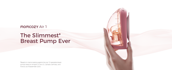 Momcozy Air 1 Wearable Breast Pump - Ultra-Slim Smart Hands-Free Pump with Wireless Charging Case