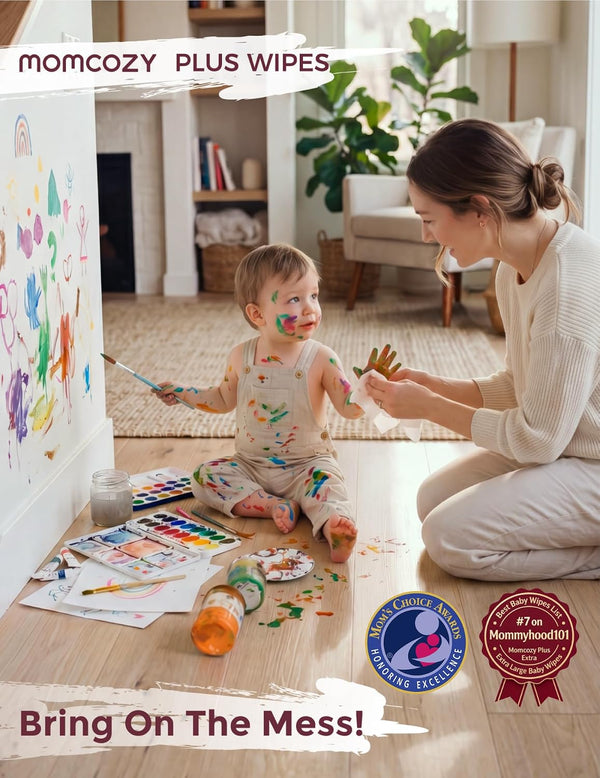 Momcozy Baby Wipes 99% Water Based, Unscented & Hypoallergenic