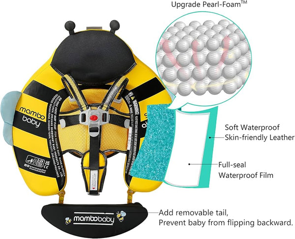Mambobaby Waist Baby Float W/ Canopy -  Bee