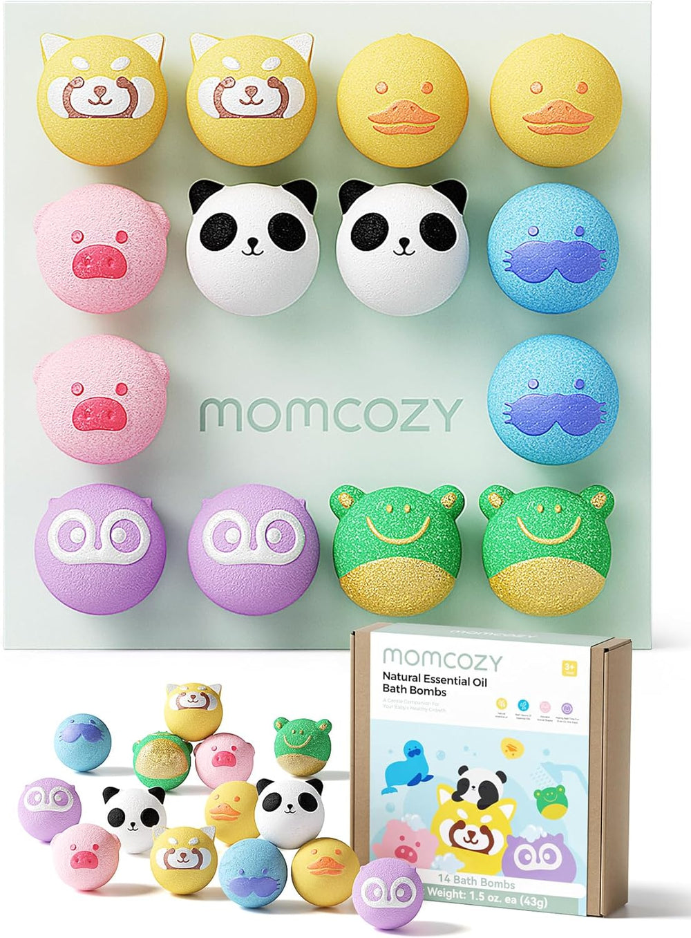 Momcozy Natural & Organic Essential Oil Bath Bombs 14Pcs Ab001
7Animal Shaoes
