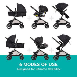 Evenflo® Pivot® Modular Travel System with LiteMax™ Infant Car Seat – Casual Gray