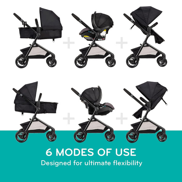 Evenflo® Pivot® Modular Travel System with LiteMax™ Infant Car Seat – Casual Gray