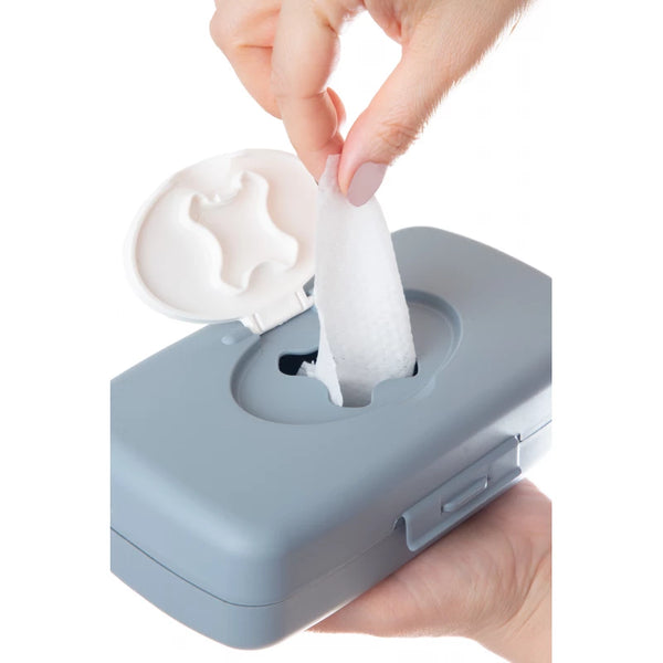 Babyjem Wet Towel Box Grey And White Hygienic Storage