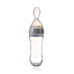 Babyjem Squeezing Bottle Grey Feeding Spoon