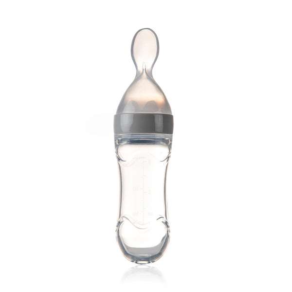 Babyjem Squeezing Bottle Grey Feeding Spoon