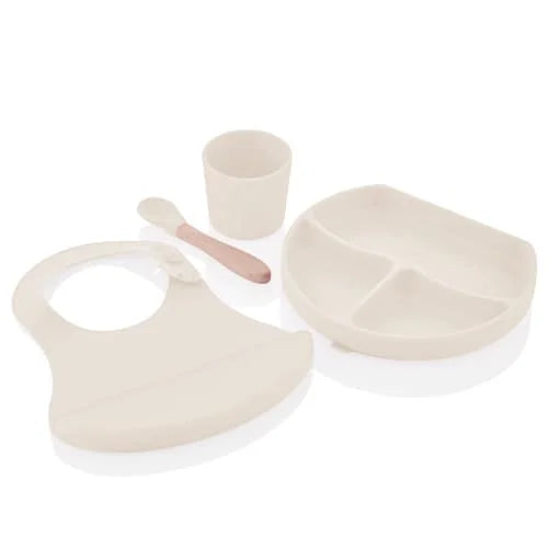 Babyjem Silicon Feeding Set Mint Non-Toxic Baby Dishware