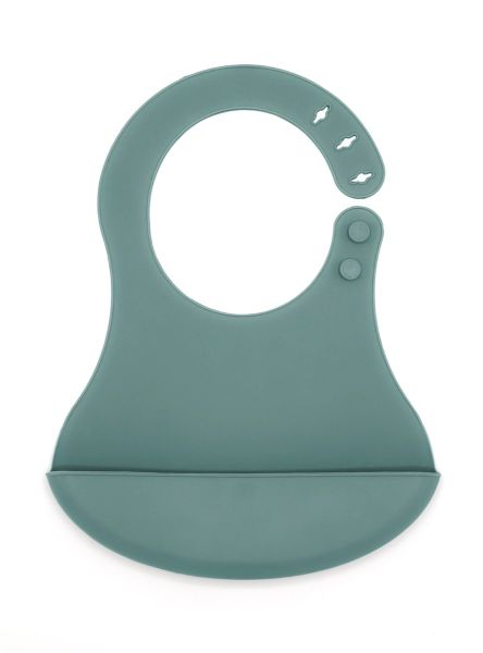 Baby Jem Mini Silicon Bib Mint Spill-Proof Feeding Accessory
