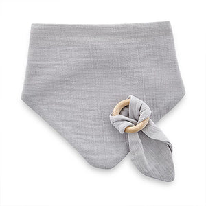 Babyjem Muslin Bib With Teether, Bandana Style