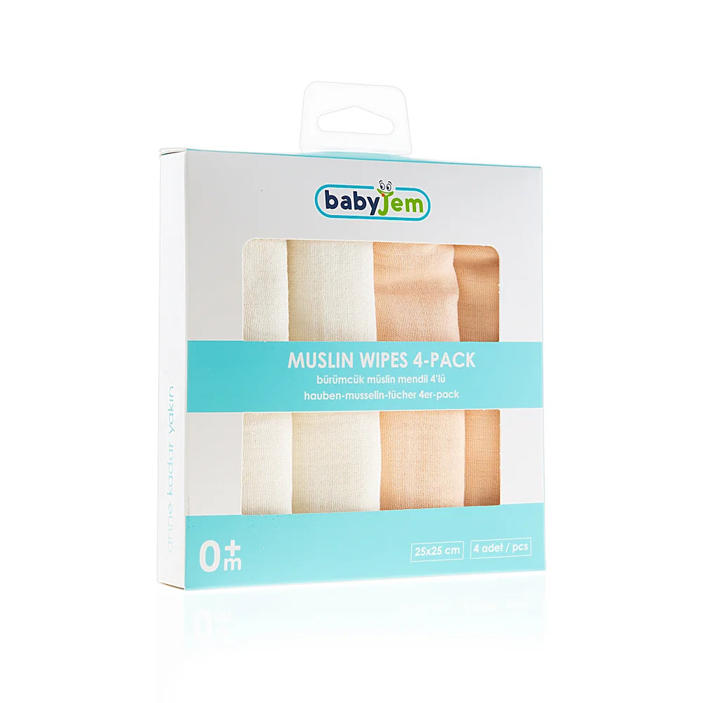 Babyjem Muslin Mouth Tissue 4 Pcs Set
