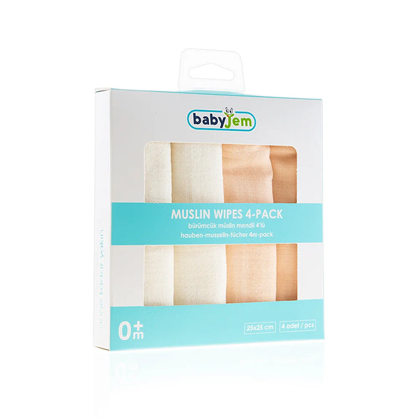 Babyjem Muslin Mouth Tissue 4 Pcs Set