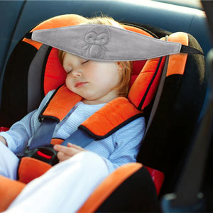 Babyjem Grey Velvet Headrest Carseat Neck Support