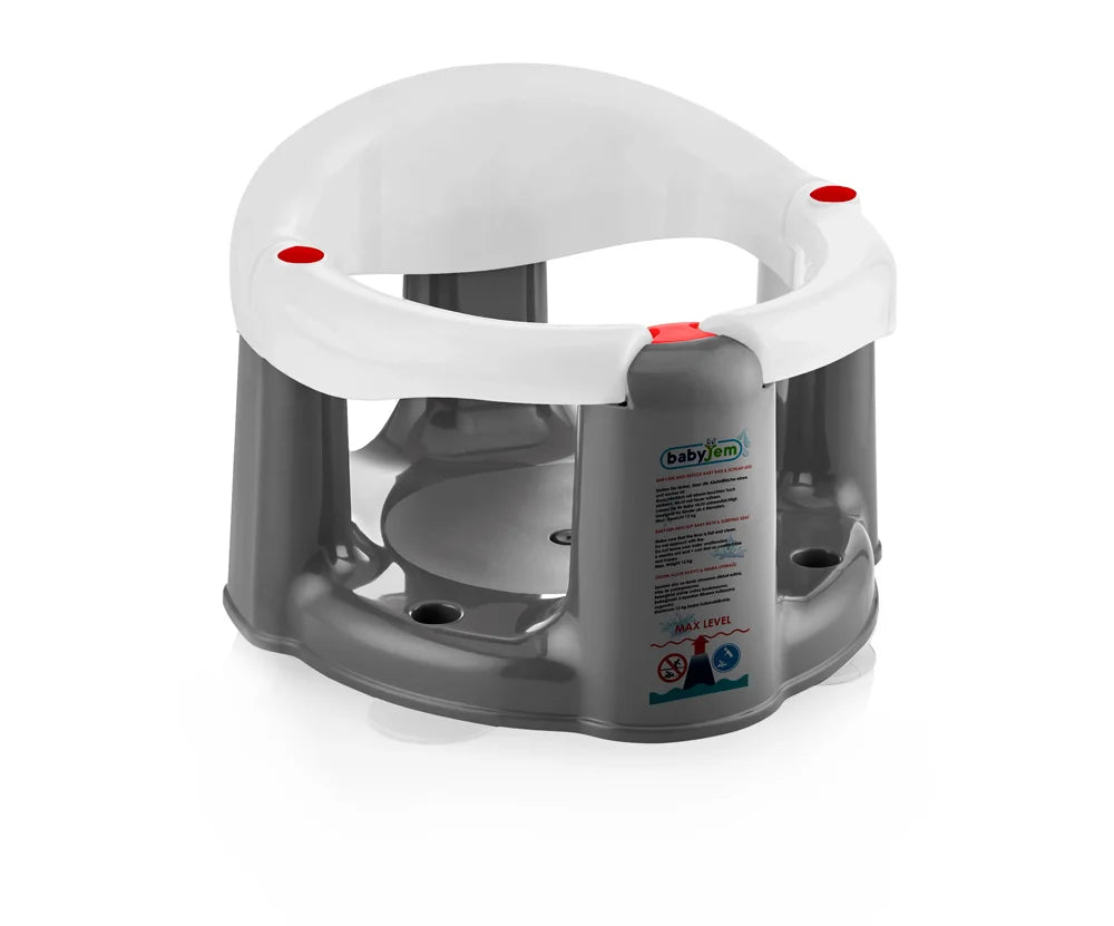 Babyjem Non-Slip Bath & Feeding Front Opening Design White