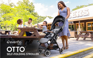 Evenflo® Gold Otto™ Self-Folding Stroller Moonstone Gray