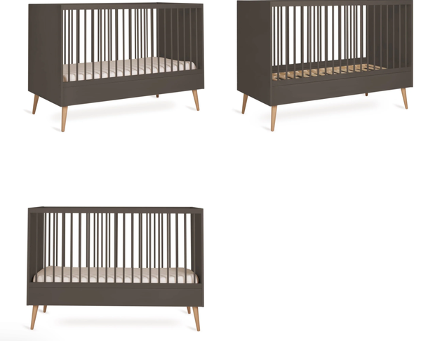 Quax Cocoon Convertible Bed 140x70cm Moss Crib