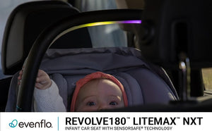 Evenflo® Revolve180™ LiteMax™ NXT Rotational Infant Car Seat with SensorySoothe™