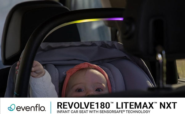 Evenflo® Revolve180™ LiteMax™ NXT Rotational Infant Car Seat with SensorySoothe™