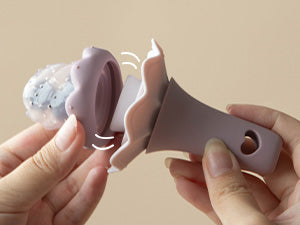 Moonkie Silicone Baby Fruit Feeder with Freezer Tray – (2-Pack, 4M+)