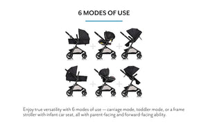 Evenflo® Pivot® Modular Travel System with LiteMax™ Infant Car Seat – Casual Gray