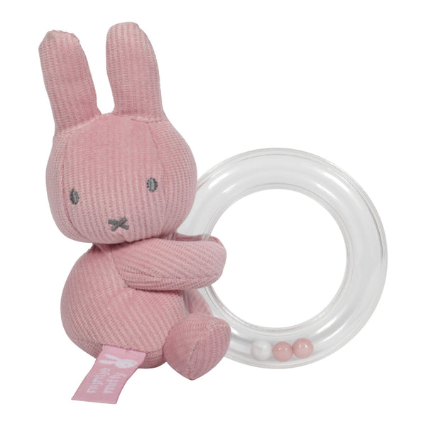 MIFFY RATTLE PINK BABY RIB