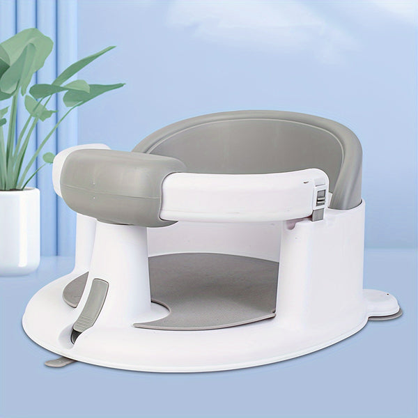 Little Baby Baby Bath Seat for Babies Non-Slip Infant Bathtub Chair with Suction Cups