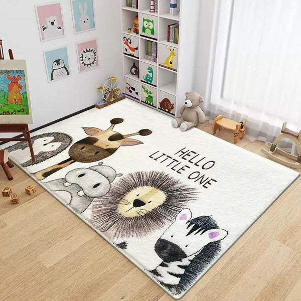 Baby Cashmere rug 120x160 hello little one all animals