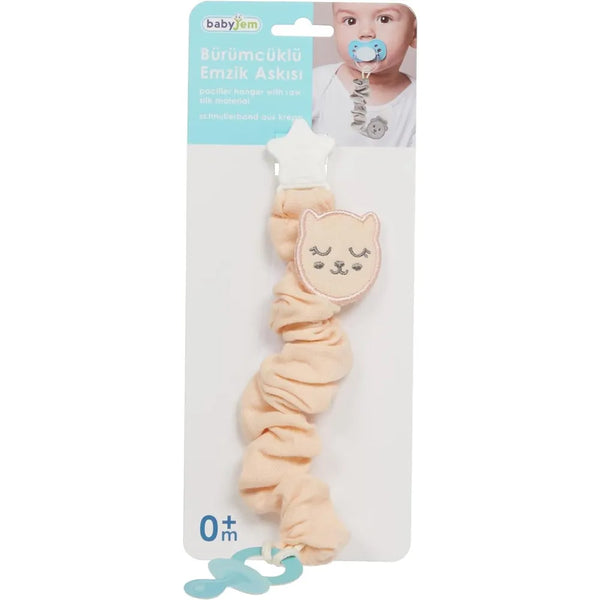 Babyjem Pacifier Clip Silk Material Somon