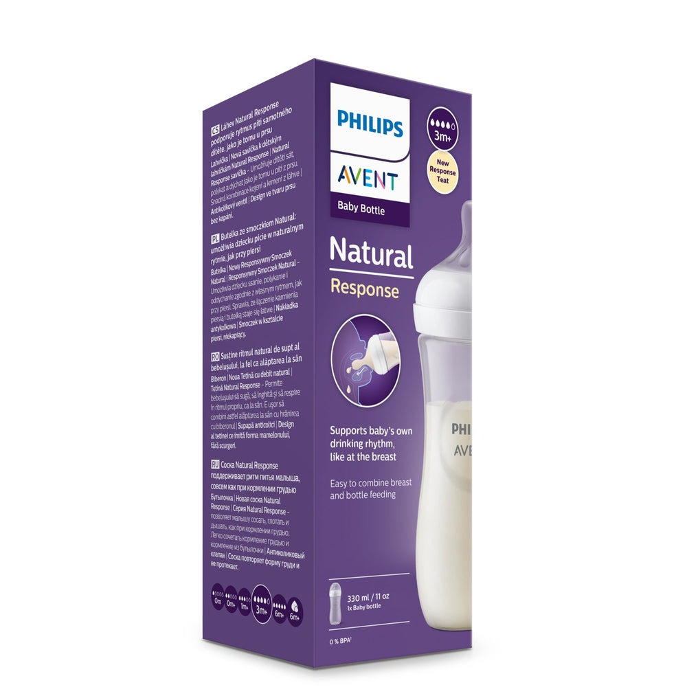 avent natural feeding bottle 330ml - single pack 906/01