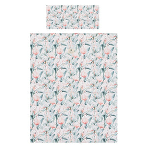 Bimbidreams Flamingo Crib Bedding Set Organic Cotton