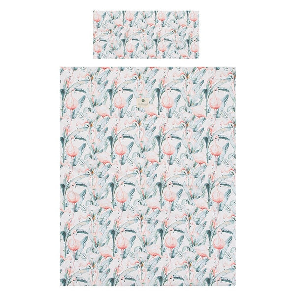 Bimbidreams Flamingo Crib Bedding Set Organic Cotton